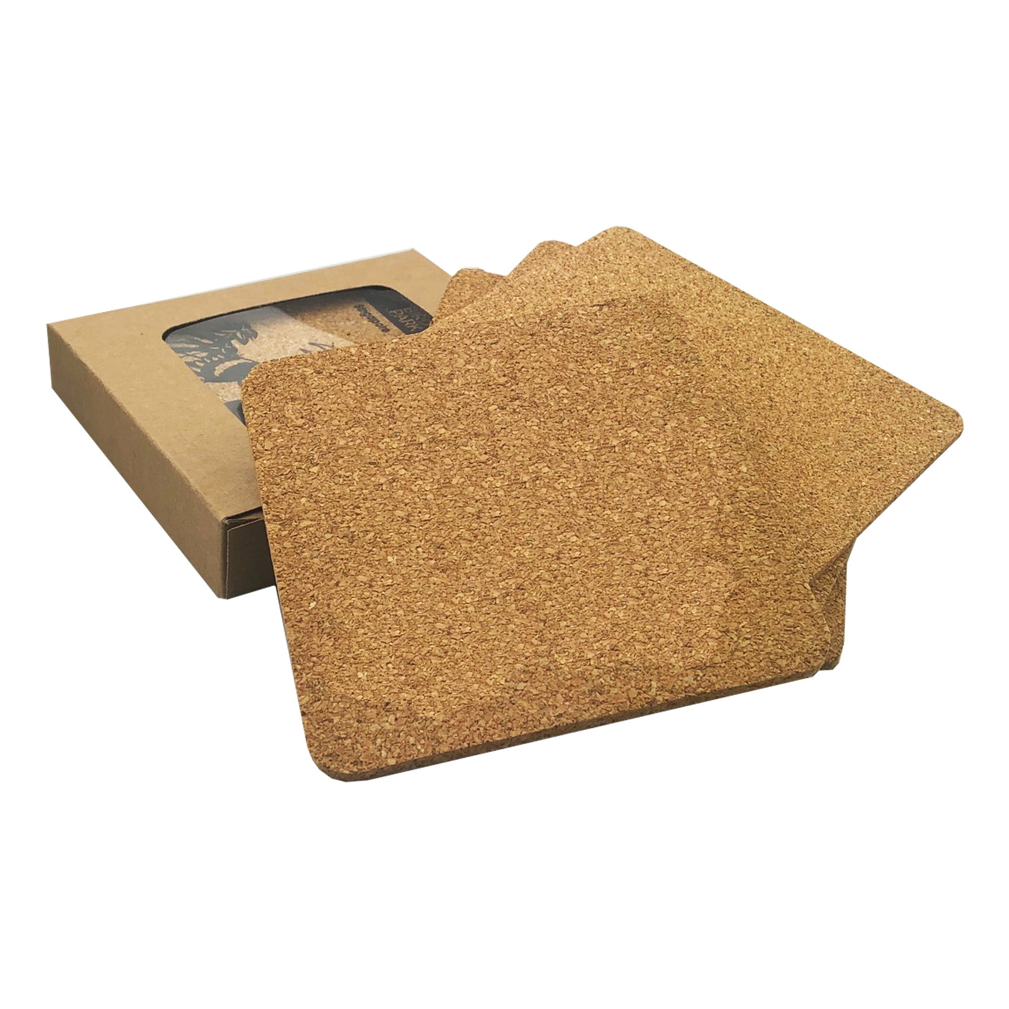 Vineyards Cork Coaster Square Set of 4 - Simply Merchandise